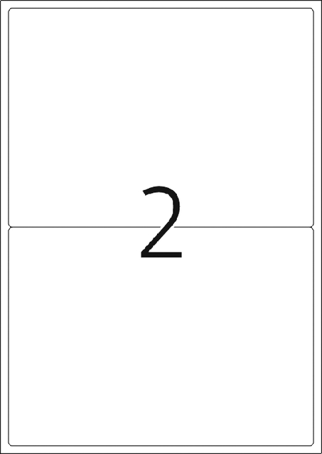 Etiket HERMA 4519 199.6x143.5mm acetaatzijde wit 40 stuks