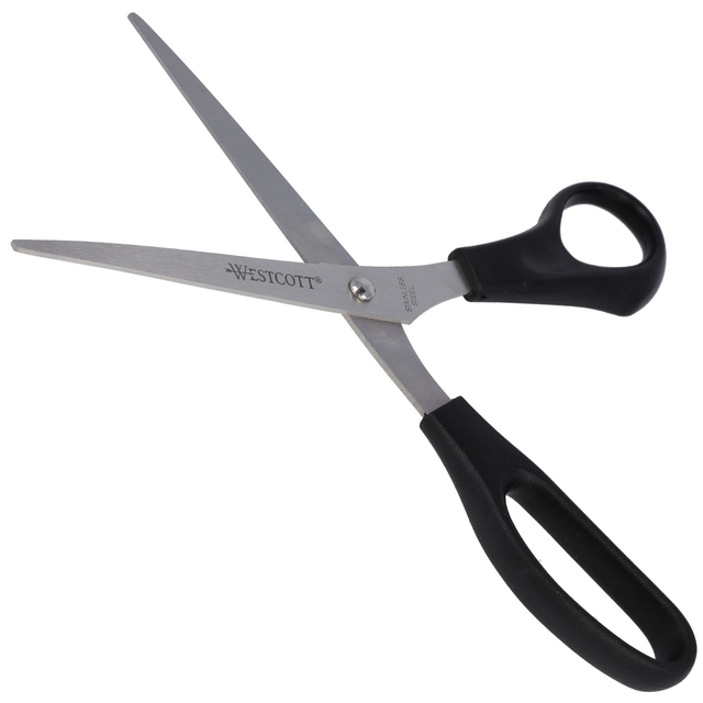 Kantoorschaar Westcott 210mm met kunststof grip rvs