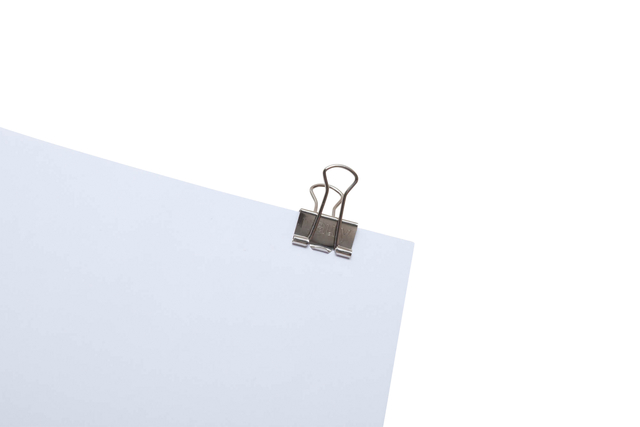 Papierklem MAUL 215 foldback 19mm capaciteit 7mm zilver 12 stuks