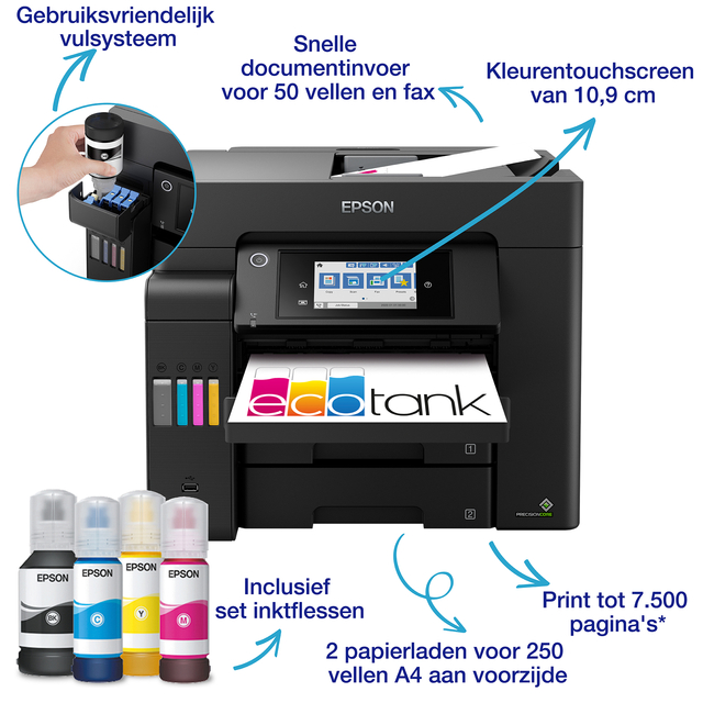 Multifunctional inktjet printer Epson Ecotank ET-5805