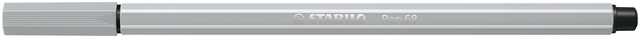 Viltstift STABILO Pen 68/94 medium lichtgrijs