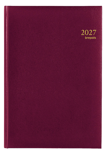 Agenda 2027 Brepols Omega Lima 7dagen/2pagina's bordeaux