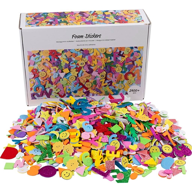 Foamstickers Creativ diverse vormen zelfklevend doos à 2640st assorti