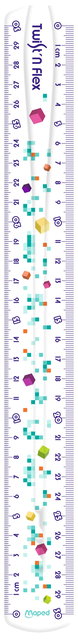 Liniaal Maped Pixel Party Twist 'n Flex 30cm transparant