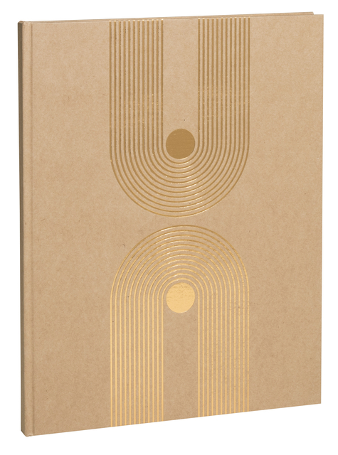 Gastenboek Exacompta Graphik 270x220mm blanco kraft