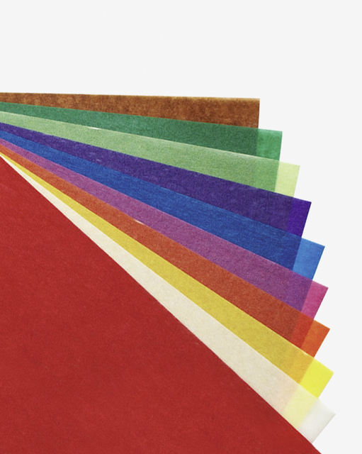 Transparant papier Folia 18.5x29.7cm 42gr 10 vel 10 kleuren
