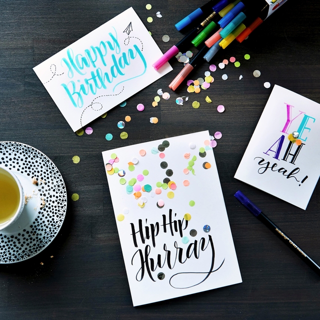 Brushpen edding 1340 Happy Lettering assorti set à 9 stuks
