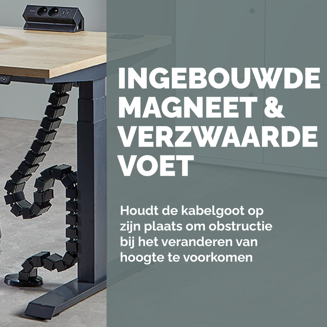 Kabelslang Fellowes zwart