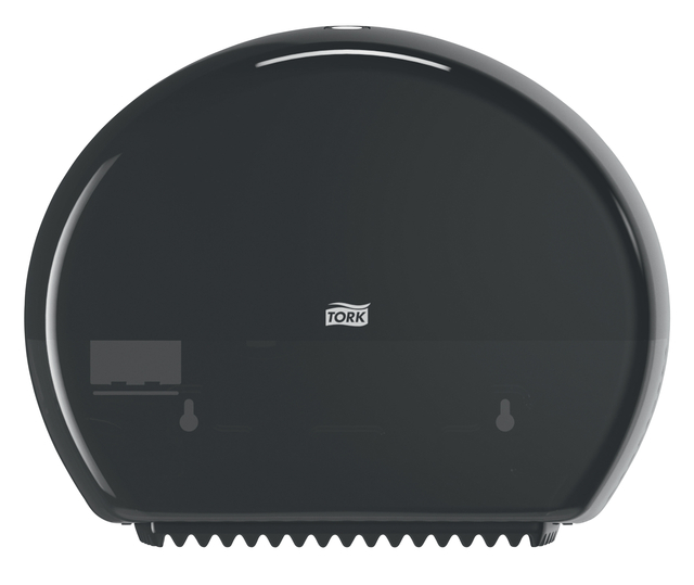 Toiletpapierdispenser Tork T2 Elevation jumbo klein zwart 555008
