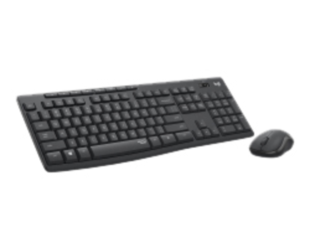 Toetsenbord- en muisset Logitech MK295 Silent draadloos QWERTY graphite