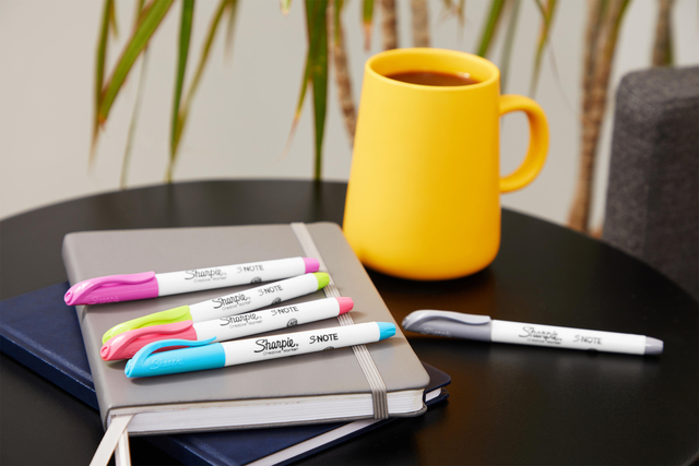 Markeerstift Sharpie S-note assorti blister à 12 stuks