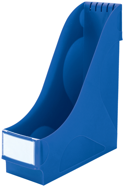 Tijdschriftencassette Leitz extra breed blauw