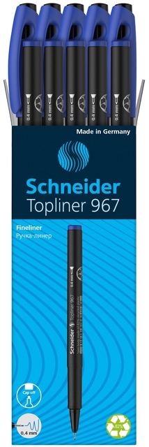 Fineliner Schneider Topliner  967 0.4mm blauw