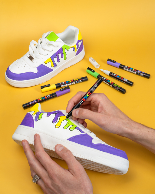 Paintmarker Uni POSCA PC8K breed schuin goud