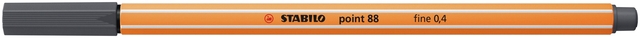 Fineliner STABILO point 88/97 fijn diepkoud grijs