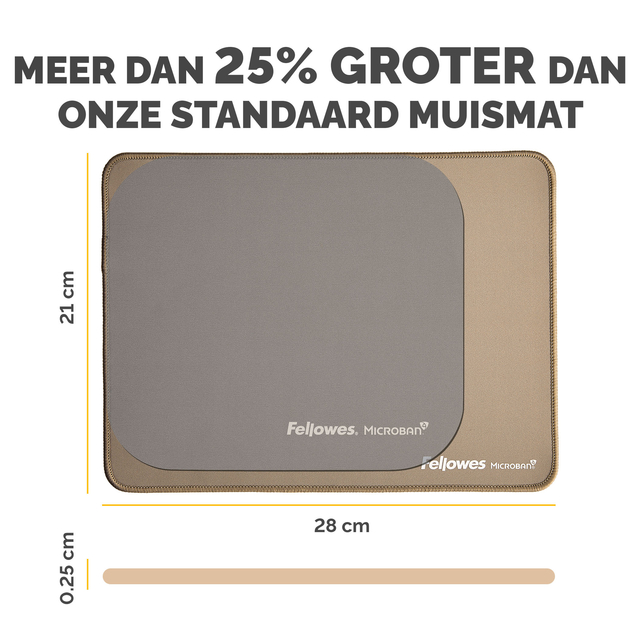 Muismat Fellowes Breyta XL zand