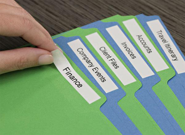 Labeltape Dymo LabelManager D1 polyester 19mmx5,5m zwart op wit