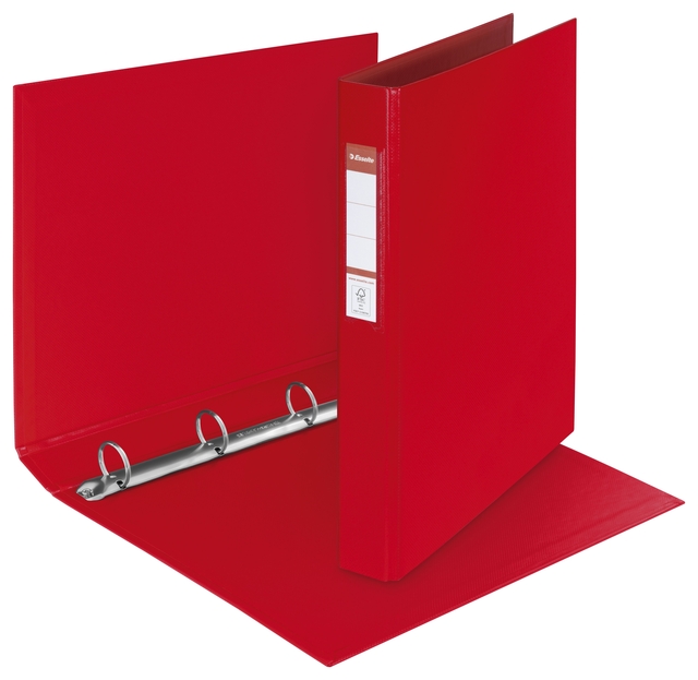 Ringband Esselte VIVIDA A4 25mm 30% gerecycled PP folie rood
