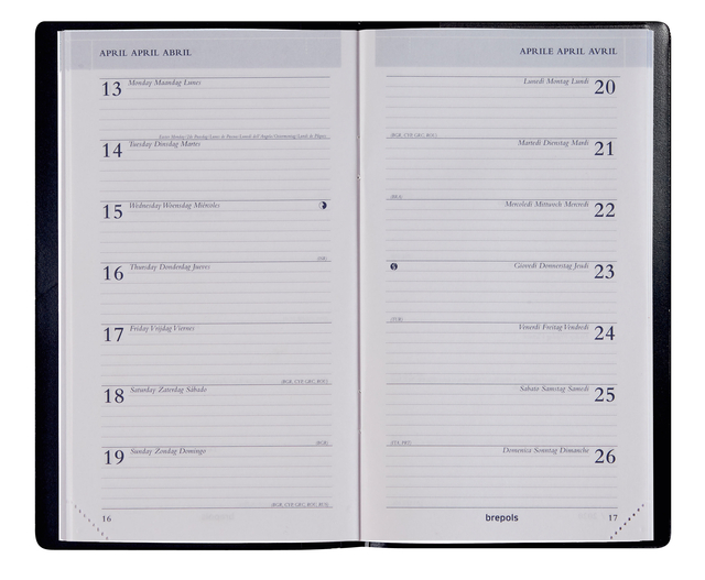 Agenda 2027 Brepols Breplan Seta 7dagen/1pagina assorti