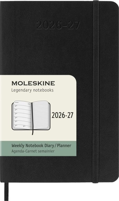 Agenda 2027 Moleskine 18M Planner Weekly 7dagen/1pagina pocket sc black