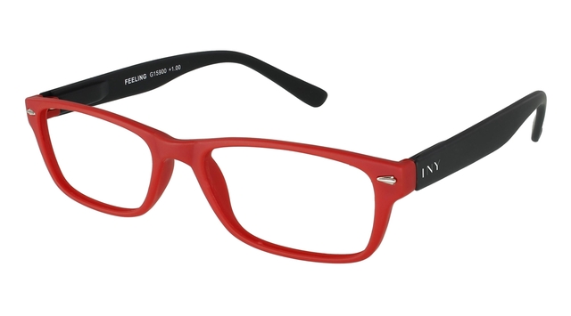 Leesbril I Need You +3.00 dpt Feeling rood-zwart
