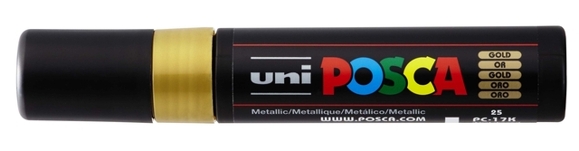 Paintmarker Uni POSCA PC17K extra breed rechthoek goud