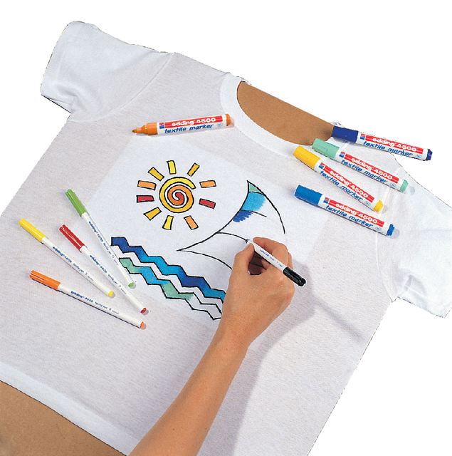 Textielmarker edding 4500 rond 2-3mm groen