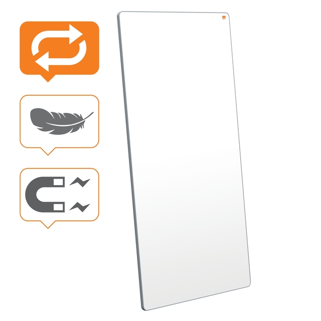 Whiteboard Nobo Move & Meet 90x180cm grijs