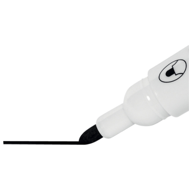 Whiteboardmarker Nobo Glide rond zwart 2mm