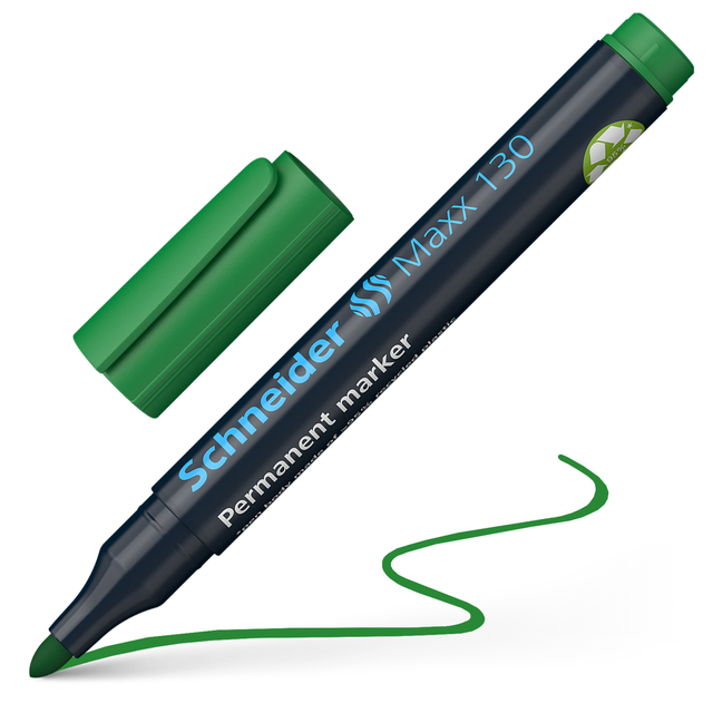 Permanent marker Schneider Maxx 130 rond 1-3mm assorti 4 stuks
