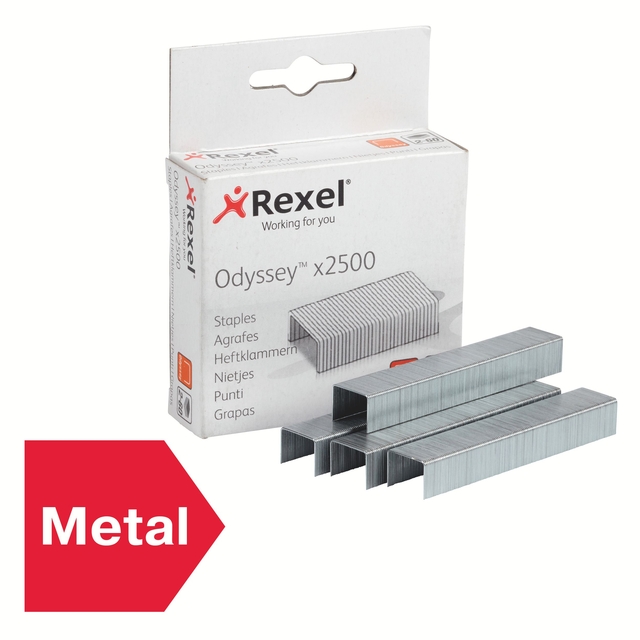 Nieten Rexel Odyssey verzinkt 2500 stuks
