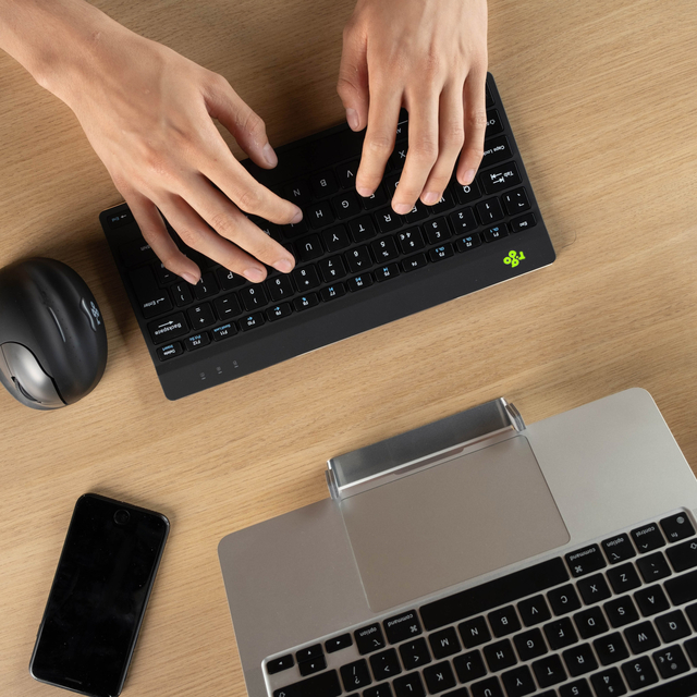 Toetsenbord R-Go Ergonomisch Compact Break QWERTY zwart