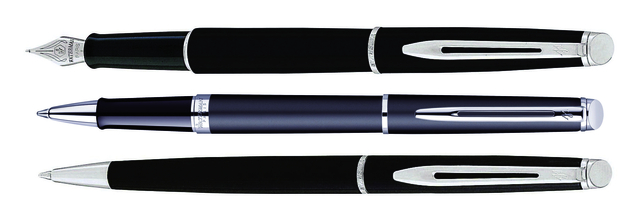 Rollerpen Waterman Hémisphère matte black CT fijn