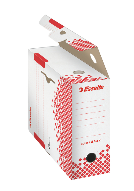 Archiefdoos Esselte Speedbox 100x250x350mm wit