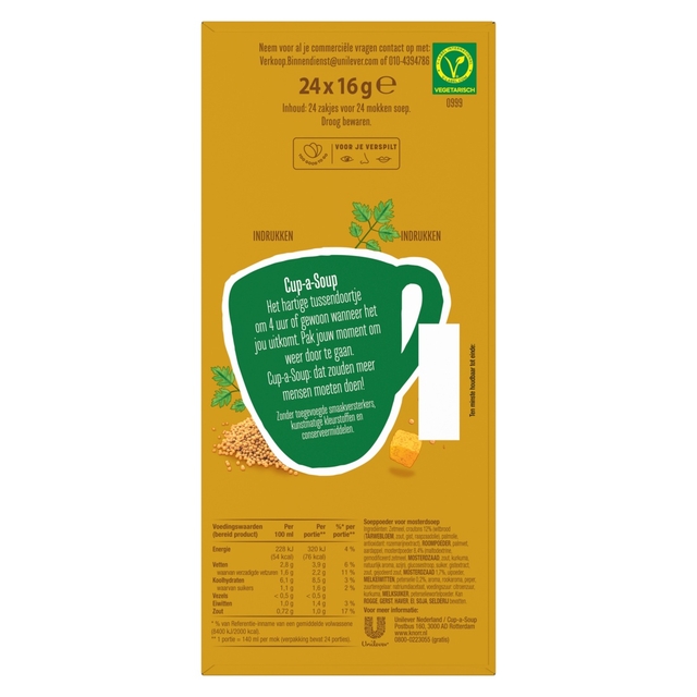 Cup-a-Soup Knorr mosterd 24x140ml