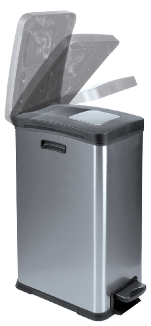 Pedaalemmer EKO Rejoice 30 liter mat rvs
