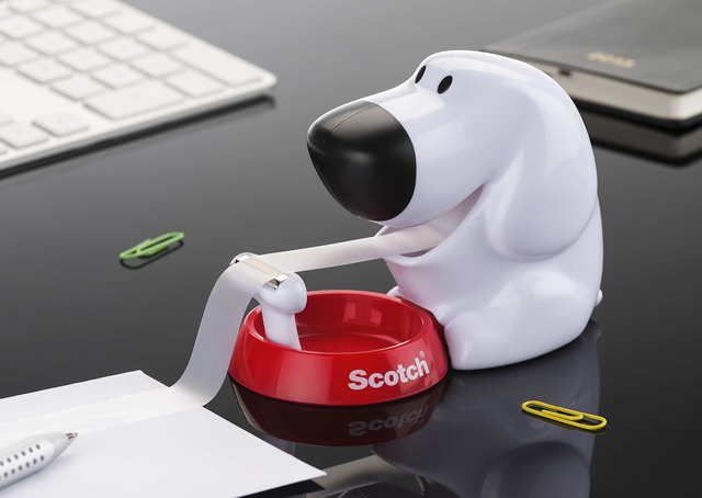 Plakbandhouder Scotch C31 hond + 1rol 19mmx7.5m