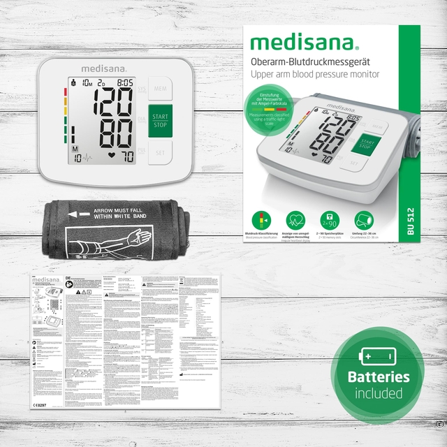 Bovenarmbloeddrukmeter Medisana BU 512
