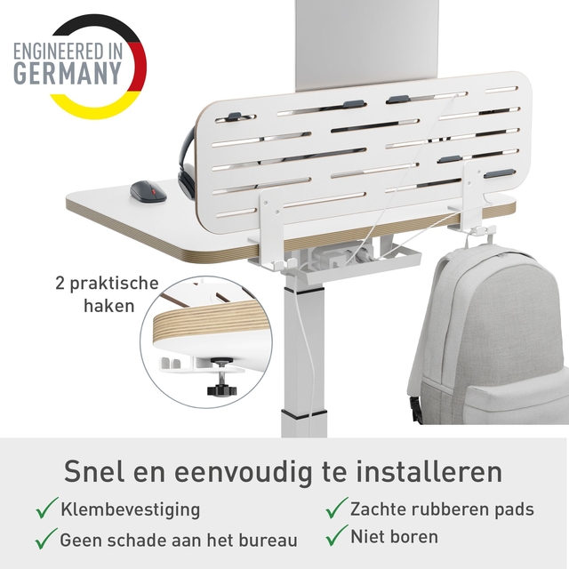 Bureau ophangbord Leitz Ergo met laptophouder