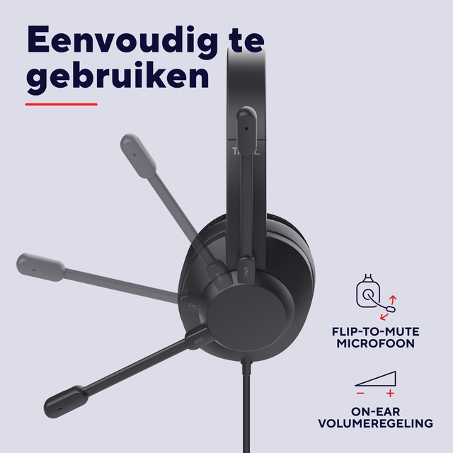 Hoofdtelefoon Trust Ayda Max USB-ENC