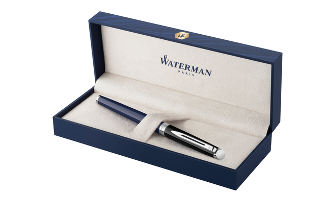 Rollerpen Waterman Hémisphère Colour Blocking black en blue CT fijn