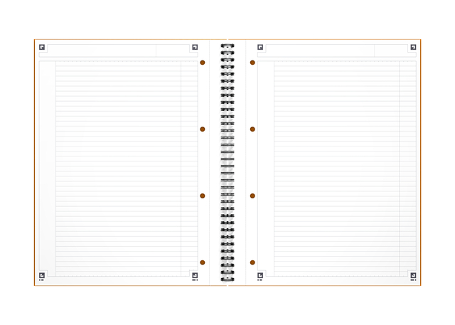 Spiraalblok Oxford International Notebook A4+ 160 pagina's lijn