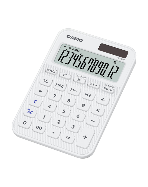 Rekenmachine Casio MS-20YC-WE wit