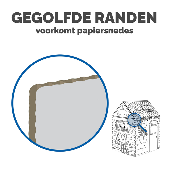 Kartonnen speelhuis XL Verjaardag Bankers Box Play inkleurbaar