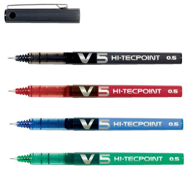 Rollerpen PILOT Hi-Tecpoint V5 fijn zwart