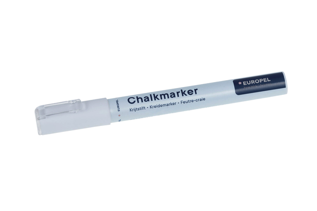 Krijtstift Europel 3mm wit blister 1 stuk