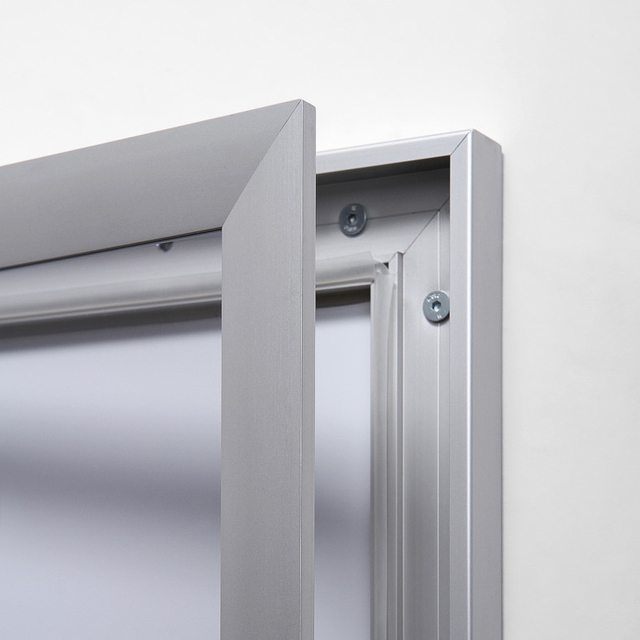 Vitrinebord Quantore luxe 6x A4 zilver