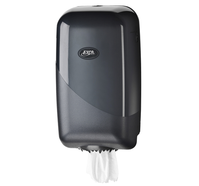 Poetspapierdispenser Pearl Line P17 klein zwart 431155