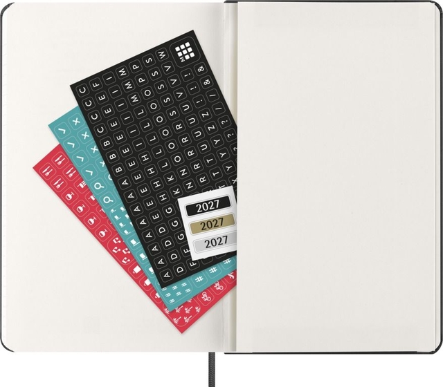 Agenda 2027 Moleskine 12M Planner Weekly 7dagen/2pagina's large hc black