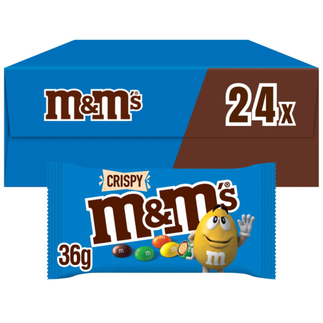 Snoep M&M Crispy doos 24 stuks
